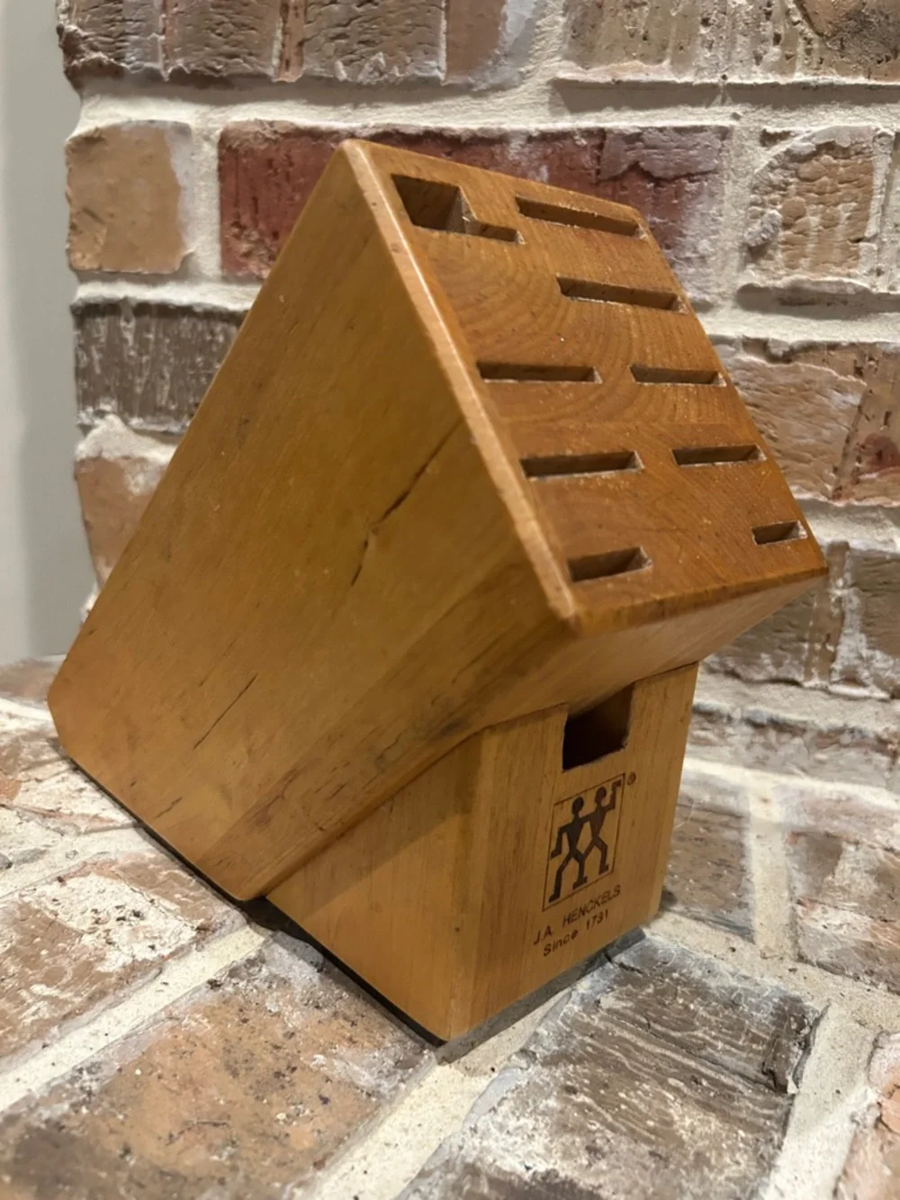 Zwilling J.A. Henckels Wooden Knife Block in Natural Wood